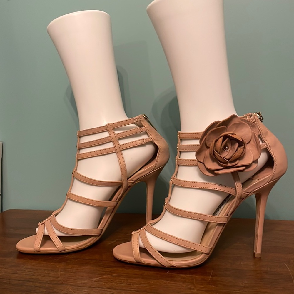 JIMMY CHOO POWDER PINK STRAPPY HIGH HEELS size 39, 8.5-9 US